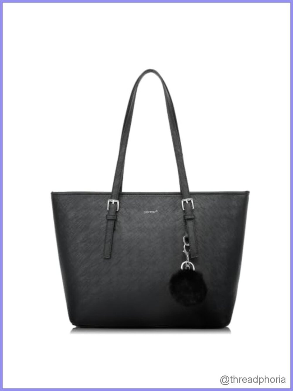 TANTOMI Women's PU Leather Tote Bag Large Zipper Satchel for Work